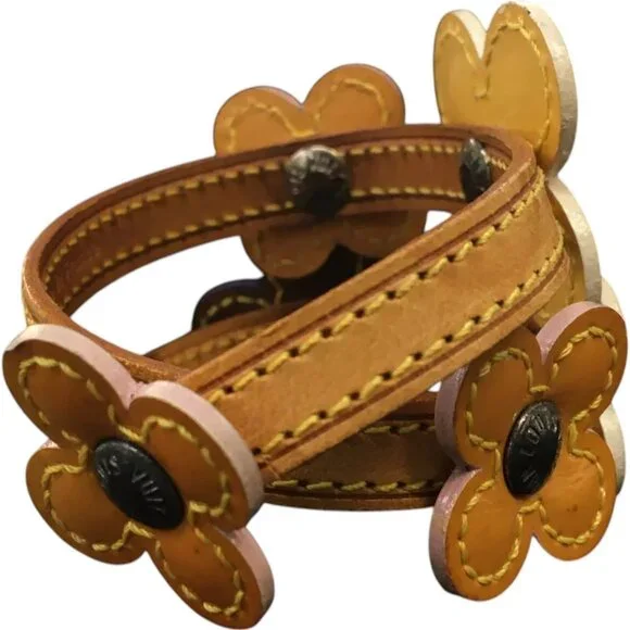 331274BT (L3) Louis Vuitton Bracelet Brown Leather - Picture 3 of 8